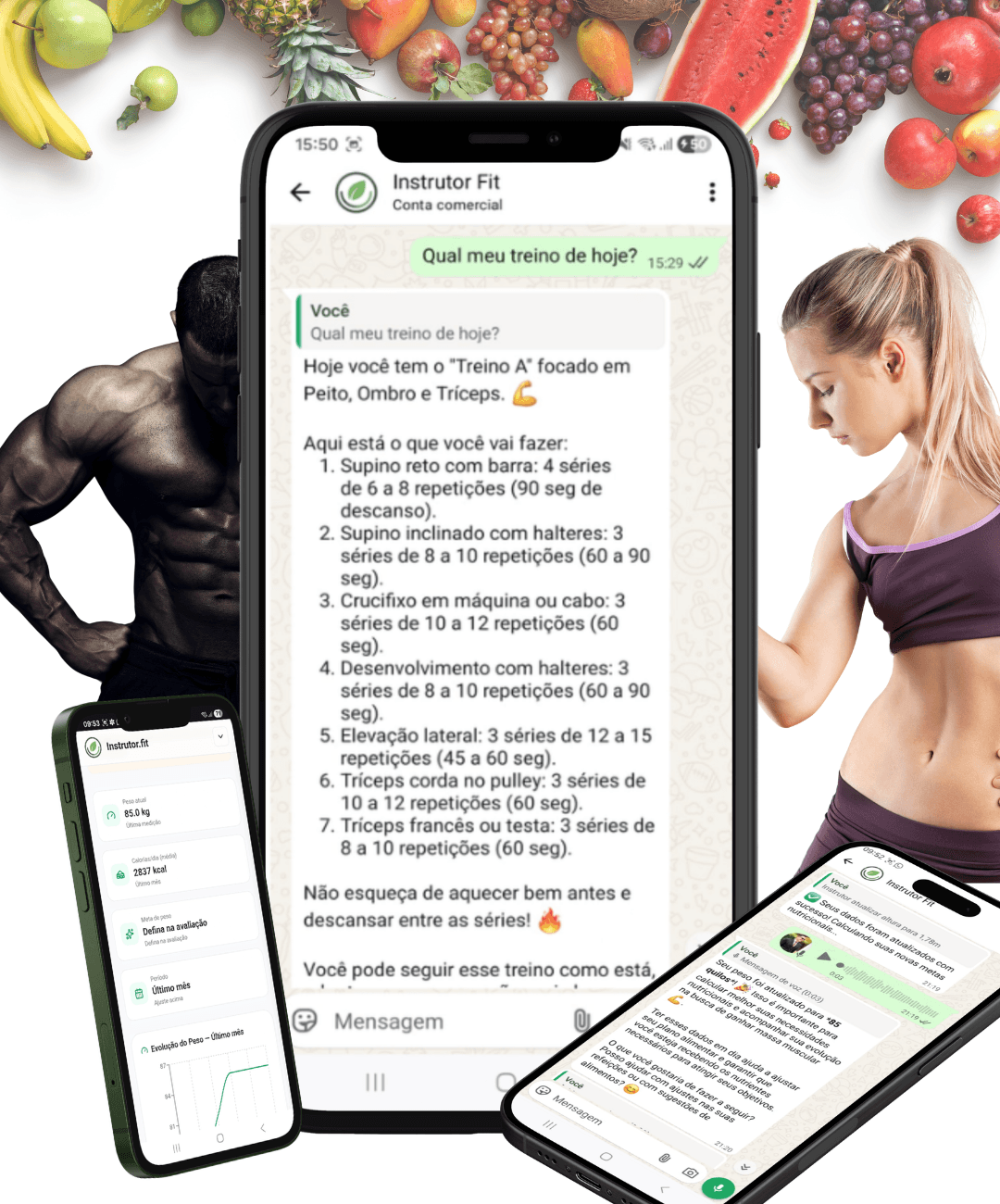 Personal Trainer 24h no WhatsApp com Instrutor Fit